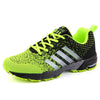 Green-colored Mesh Running Shoes