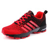 Red Mesh Running Shoes